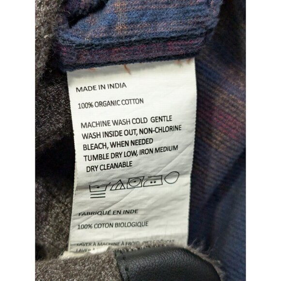 Prana Corduroy Shirt Mens Medium Dooley Long Sleeve Button Multicolor Plaid - Picture 4 of 12